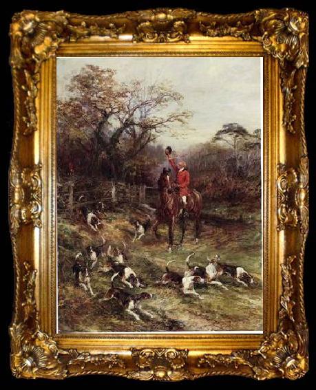 framed  unknow artist Classical hunting fox, Equestrian and Beautiful Horses, 038., ta009-2